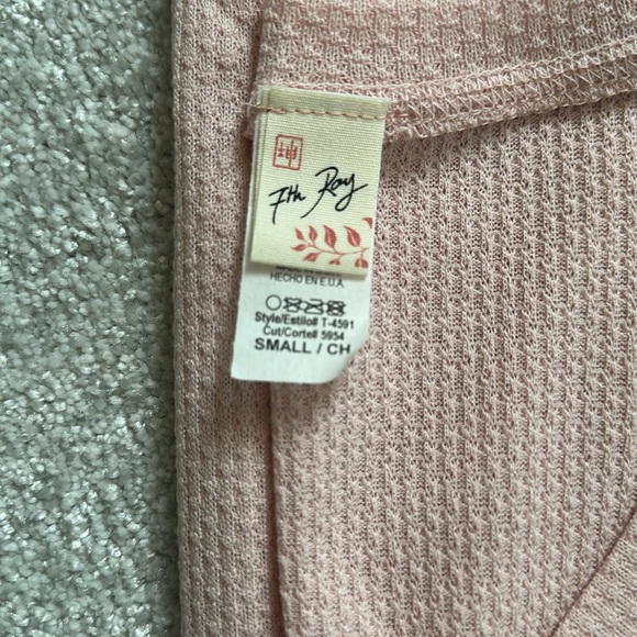 Waffle maternity top - Picture 3 of 3